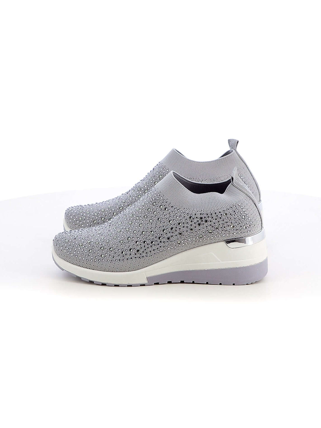 Sneakers calzino donna COTTON BELT CBW316524 grigio chiaro | Costa Superstore