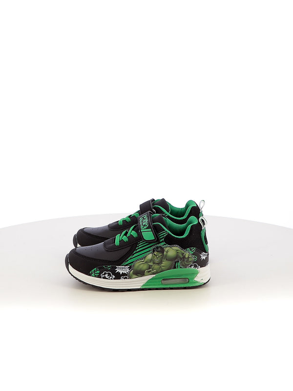 Sneakers con luci bambino HULK R1010140S nero verde | Costa Superstore