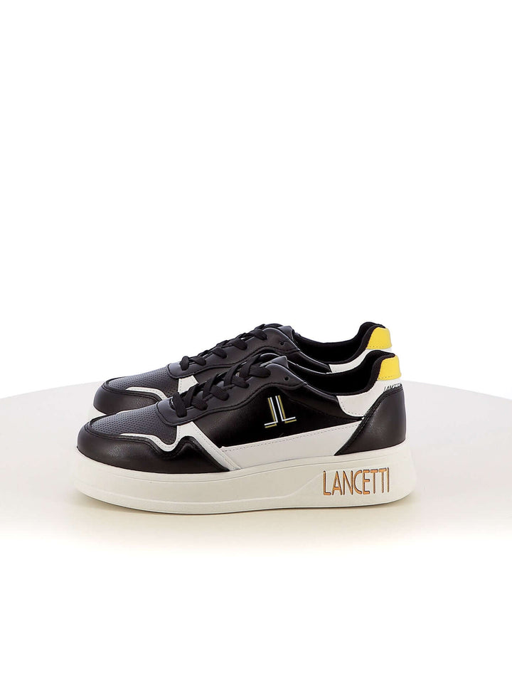 Sneakers stringate uomo LANCETTI 607 nero | Costa Superstore