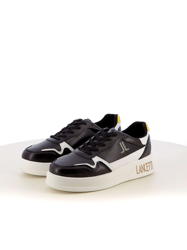 Sneakers stringate uomo LANCETTI 607 nero | Costa Superstore