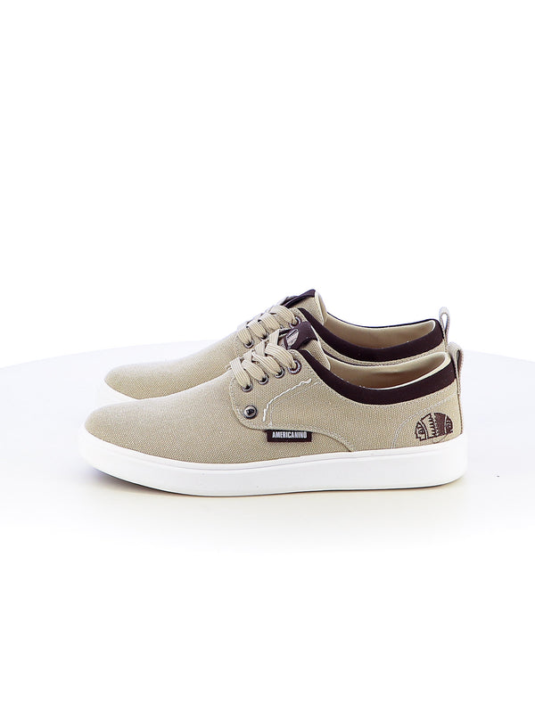 Sneakers stringate uomo AMERICANINO AMM418X00 beige chiaro | Costa Superstore