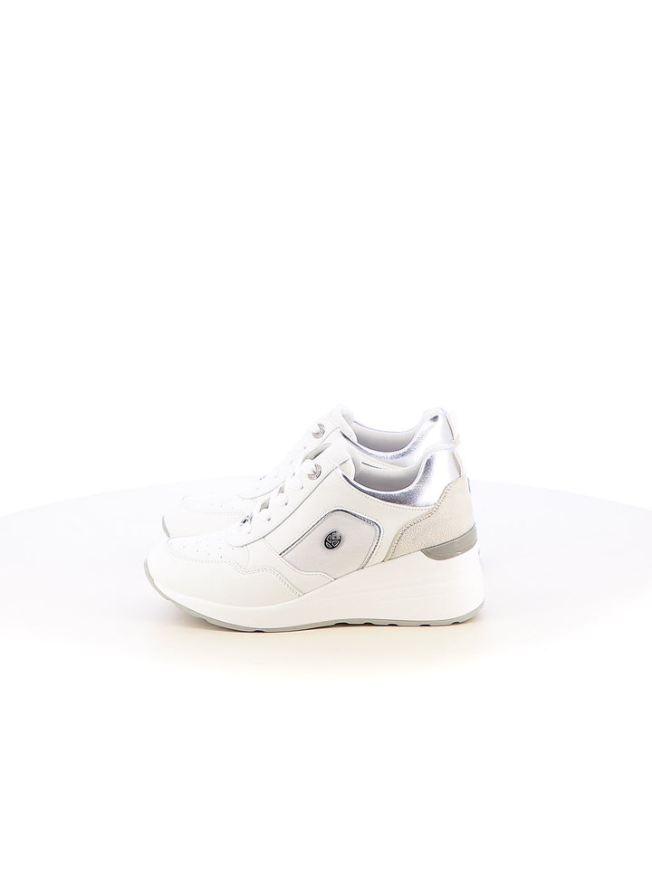 Sneakers stringate donna CARLA KOTE 7013K bianco argento | Costa Superstore