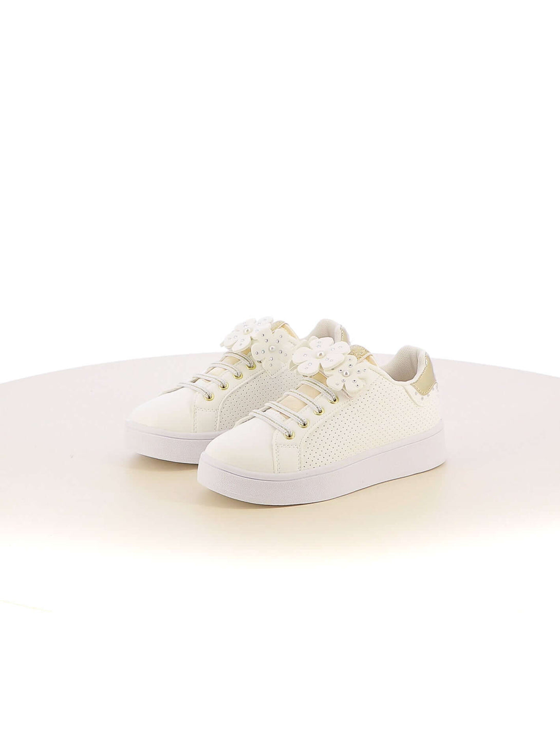 Sneakers con strappi bambina ENRICO COVERI ECG414316 beige chiaro | Costa Superstore