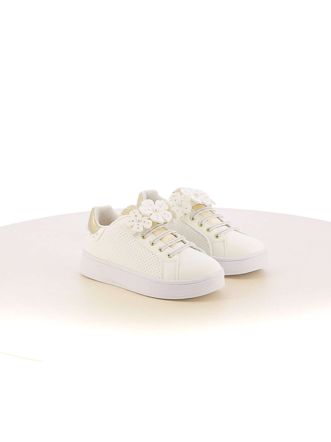 Sneakers con strappi bambina ENRICO COVERI ECG414316 beige chiaro | Costa Superstore