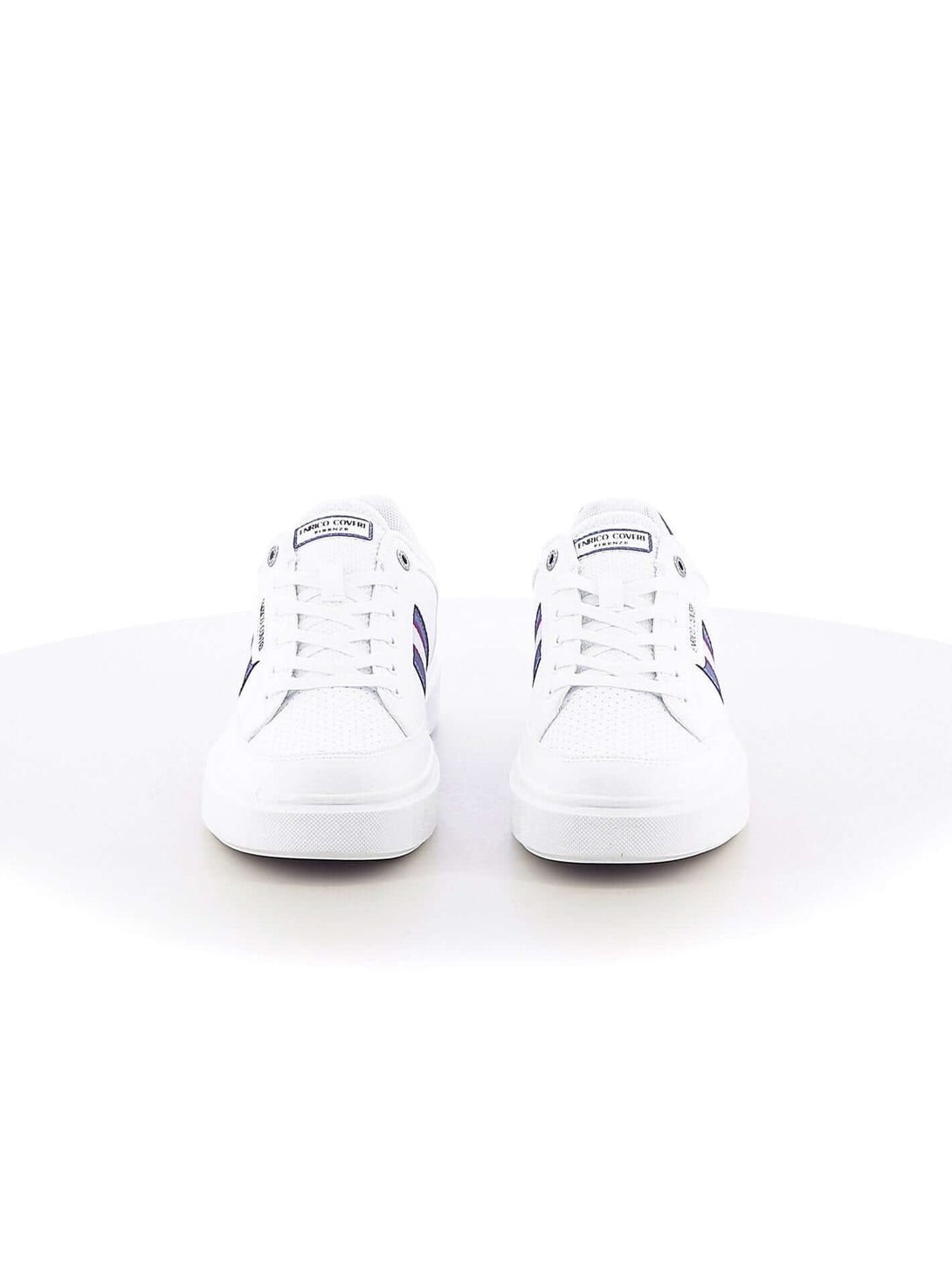 Sneakers stringate uomo ENRICO COVERI ECM414265 bianco blu | Costa Superstore