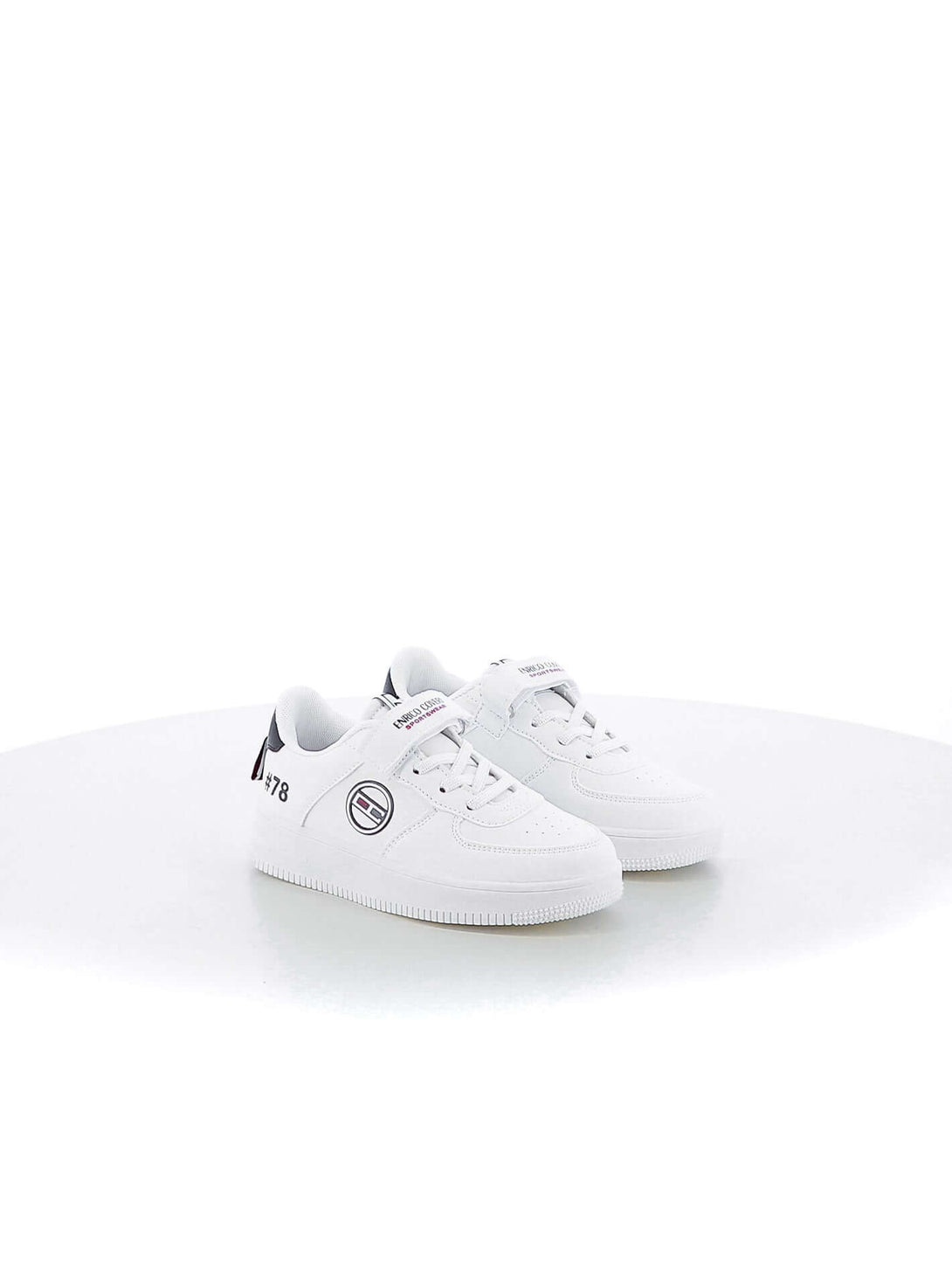 Sneakers con strappi bambino ENRICO COVERI SPORTSWEAR CKS4143C00 bianco blu | Costa Superstore