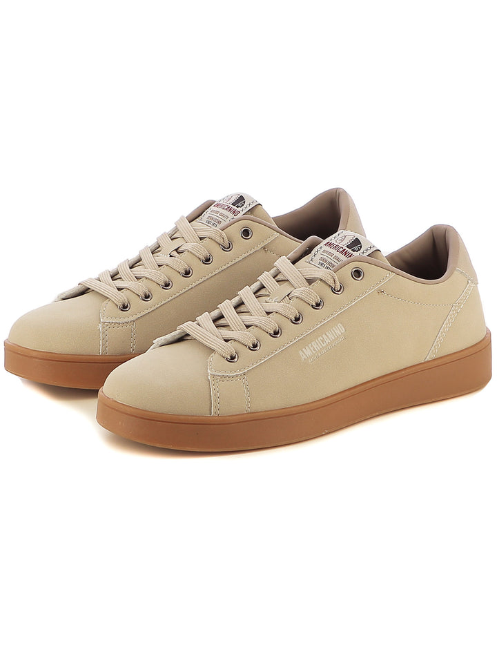 Sneakers stringate uomo AMERICANINO AMM424X81 beige chiaro | Costa Superstore