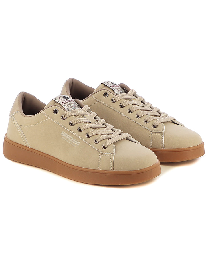 Sneakers stringate uomo AMERICANINO AMM424X81 beige chiaro | Costa Superstore