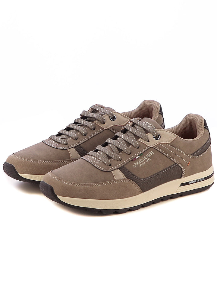 Sneakers stringate uomo ARMATA DI MARE AMUW24L628 beige scuro | Costa Superstore