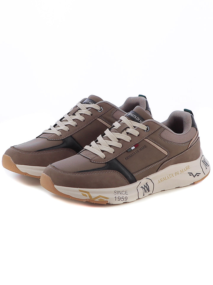 Sneakers stringate uomo ARMATA DI MARE AMUW24N626 beige scuro | Costa Superstore