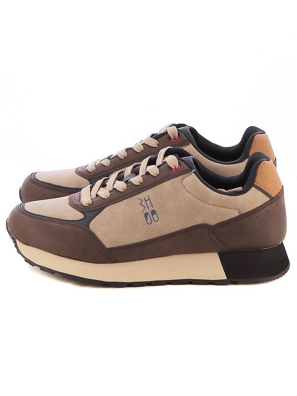 Sneakers stringate uomo BHOO BHO12106M beige scuro | Costa Superstore