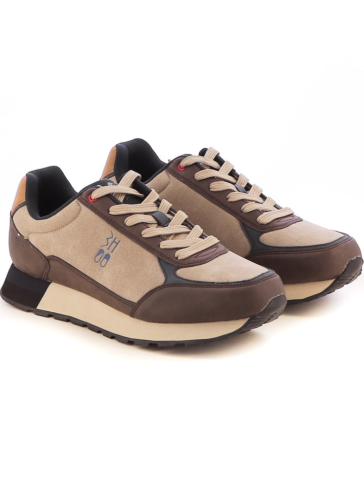 Sneakers stringate uomo BHOO BHO12106M beige scuro | Costa Superstore