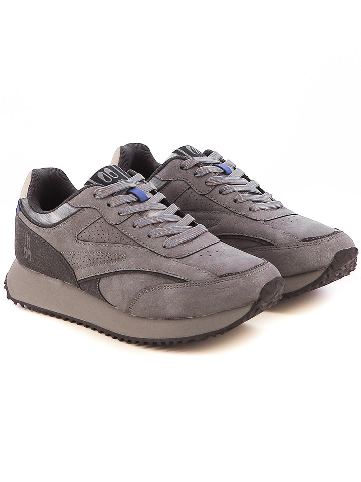 Sneakers stringate uomo BHOO BHO12600 grigio scuro | Costa Superstore