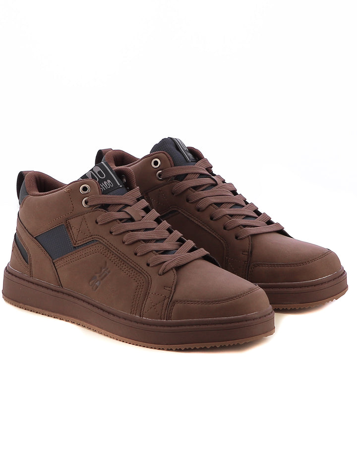 Sneakers a collo alto uomo BHOO BHO23306L marrone | Costa Superstore