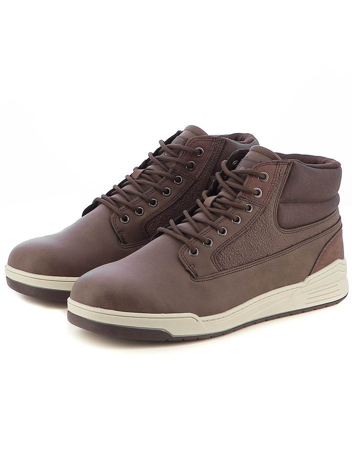 Sneakers a collo alto uomo BHOO BHO23600 marrone | Costa Superstore