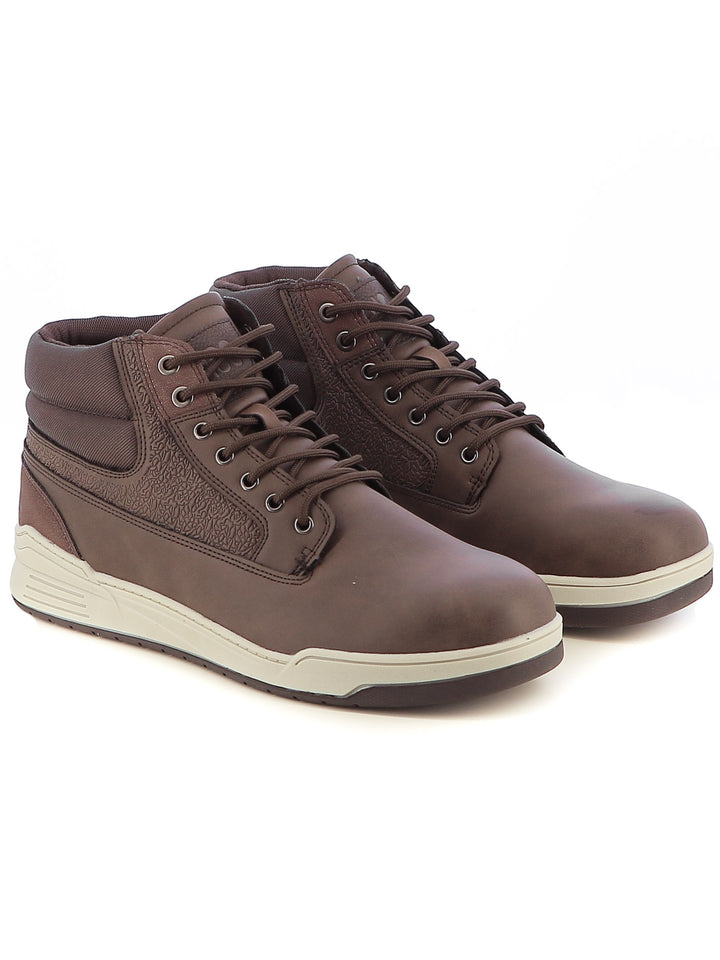 Sneakers a collo alto uomo BHOO BHO23600 marrone | Costa Superstore