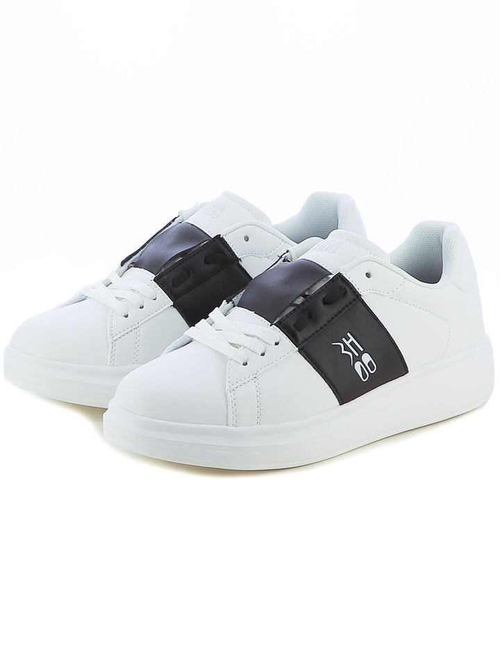 Sneakers stringate uomo BHOO BHO41103 bianco nero | Costa Superstore