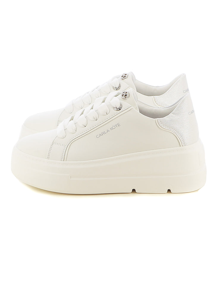 Sneakers stringate donna CARLA KOTE X31-14K bianco | Costa Superstore