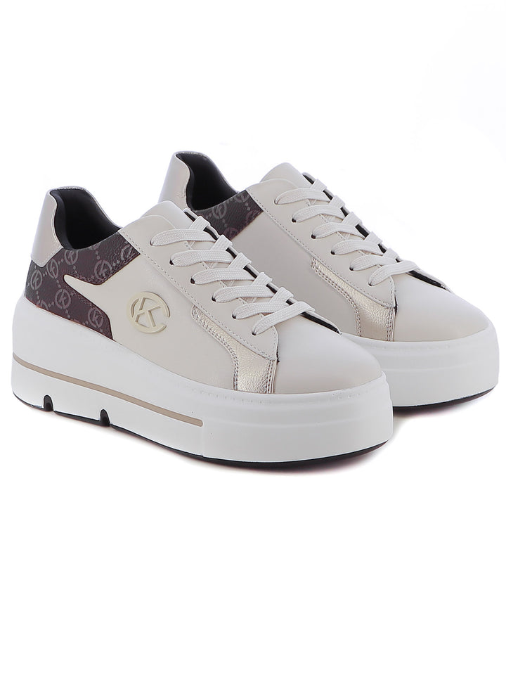 Sneakers stringate donna CARLA KOTE X31-16K beige scuro | Costa Superstore