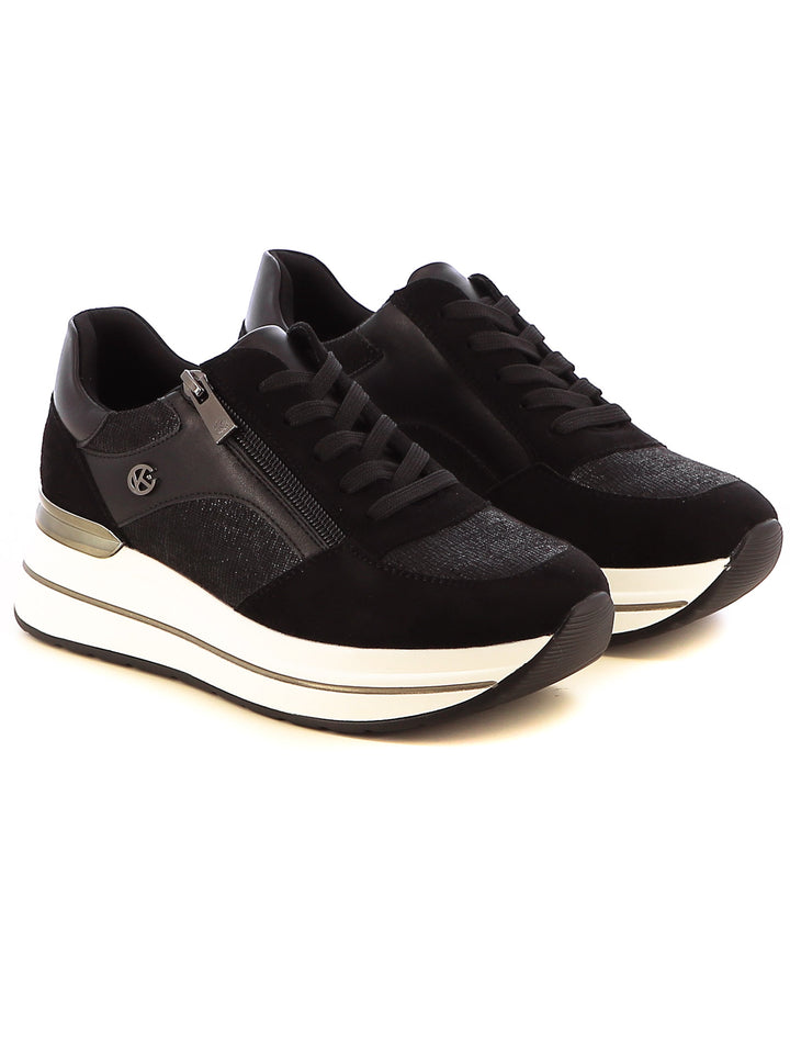 Sneakers stringate donna CARLA KOTE X31-18K nero | Costa Superstore