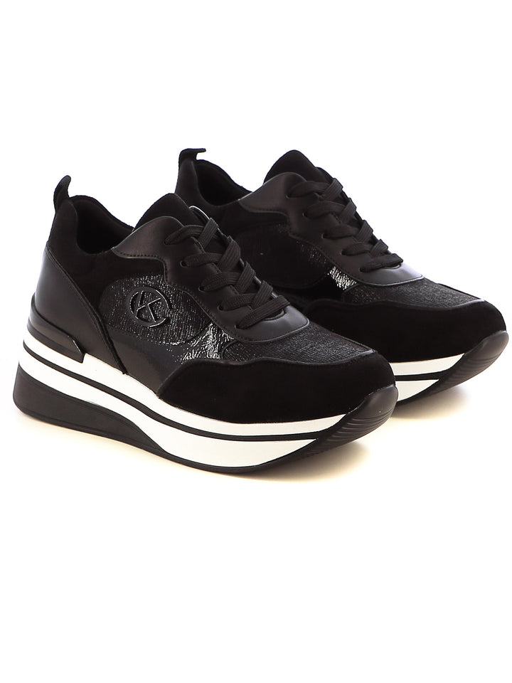 Sneakers stringate donna CARLA KOTE X31-20K nero | Costa Superstore