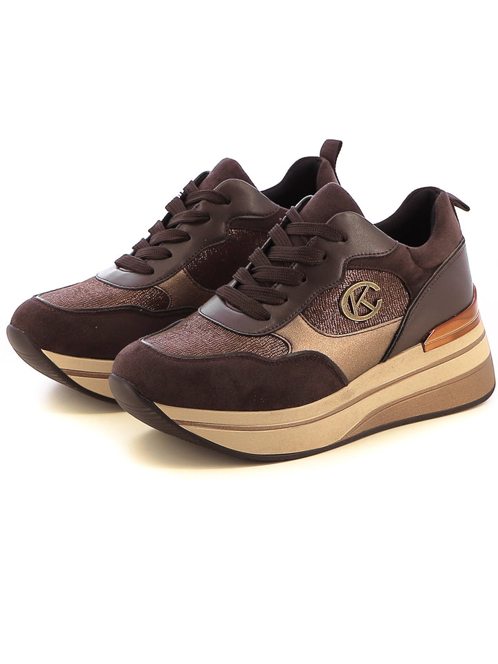 Sneakers stringate donna CARLA KOTE X31-20K marrone | Costa Superstore