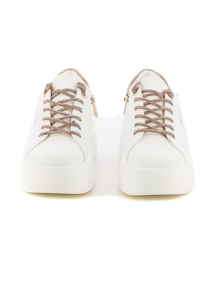 Sneakers stringate donna CARLA KOTE X31-212K bianco oro | Costa Superstore