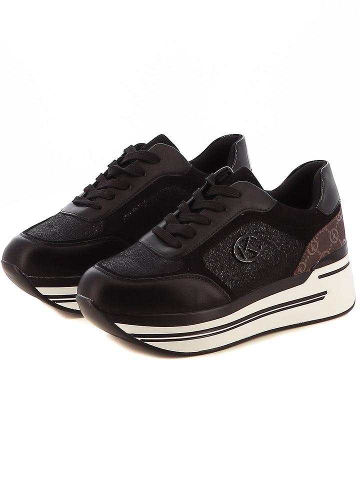 Sneakers stringate donna CARLA KOTE X31-27K nero | Costa Superstore