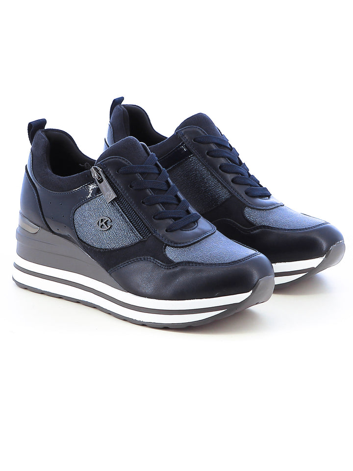 Sneakers stringate donna CARLA KOTE X31-34K blu | Costa Superstore