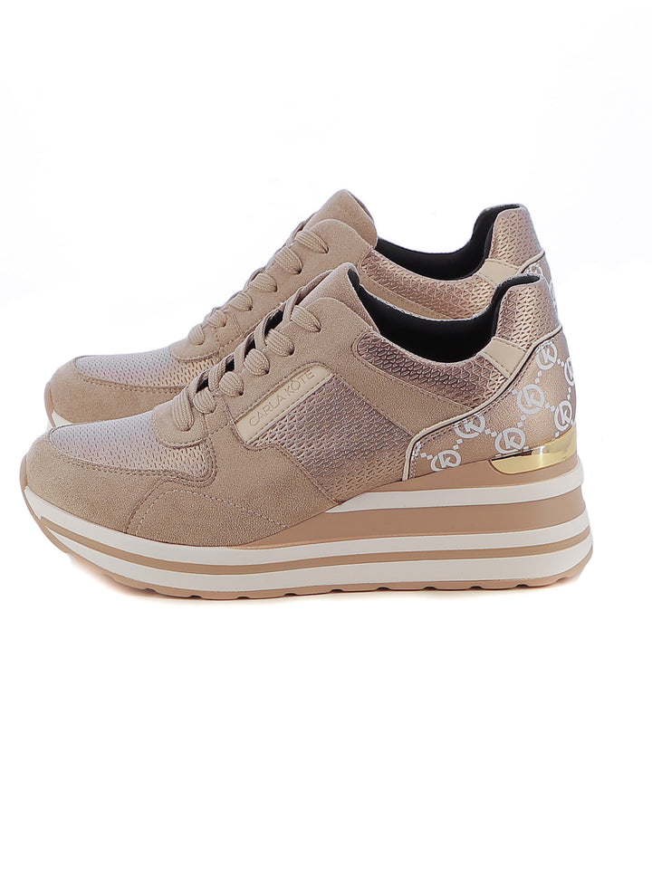 Sneakers stringate donna CARLA KOTE X31-35K beige scuro | Costa Superstore