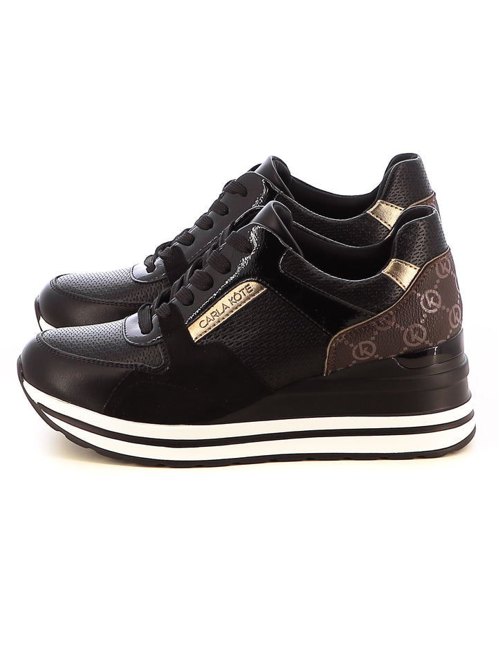 Sneakers stringate donna CARLA KOTE X31-35K nero | Costa Superstore