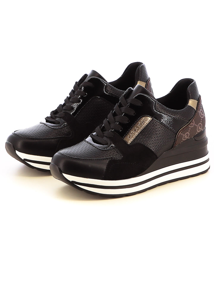 Sneakers stringate donna CARLA KOTE X31-35K nero | Costa Superstore