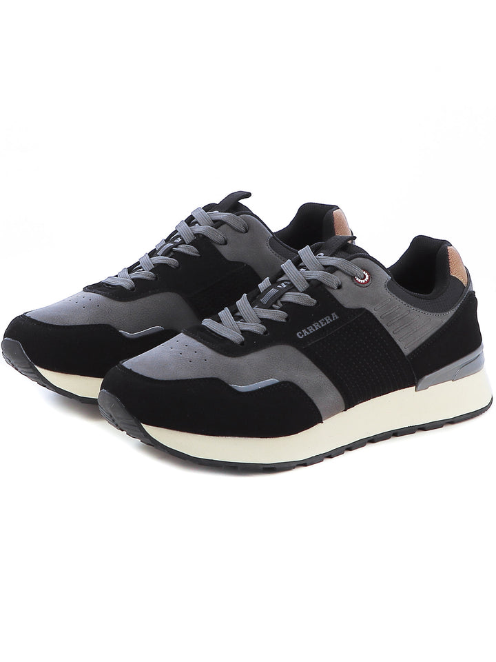 Sneakers stringate uomo CARRERA CAM12105 nero | Costa Superstore