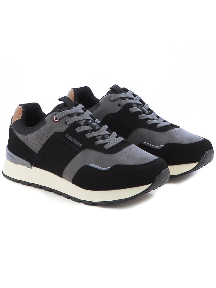 Sneakers stringate uomo CARRERA CAM12105 nero | Costa Superstore