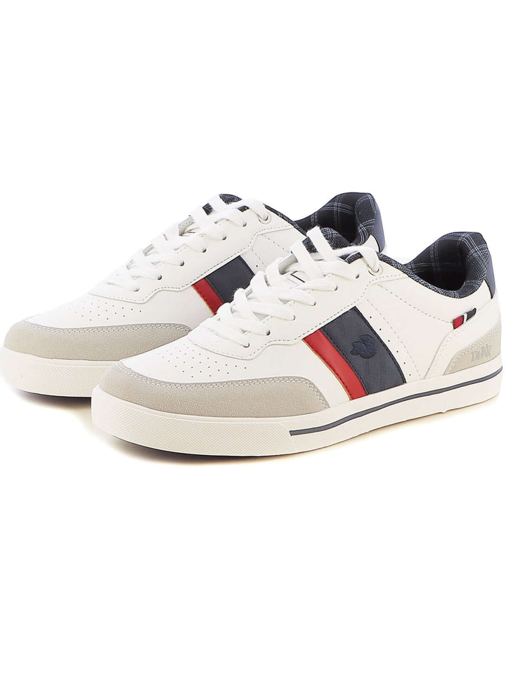 Sneakers stringate uomo DUKK DKM424605 bianco blu | Costa Superstore