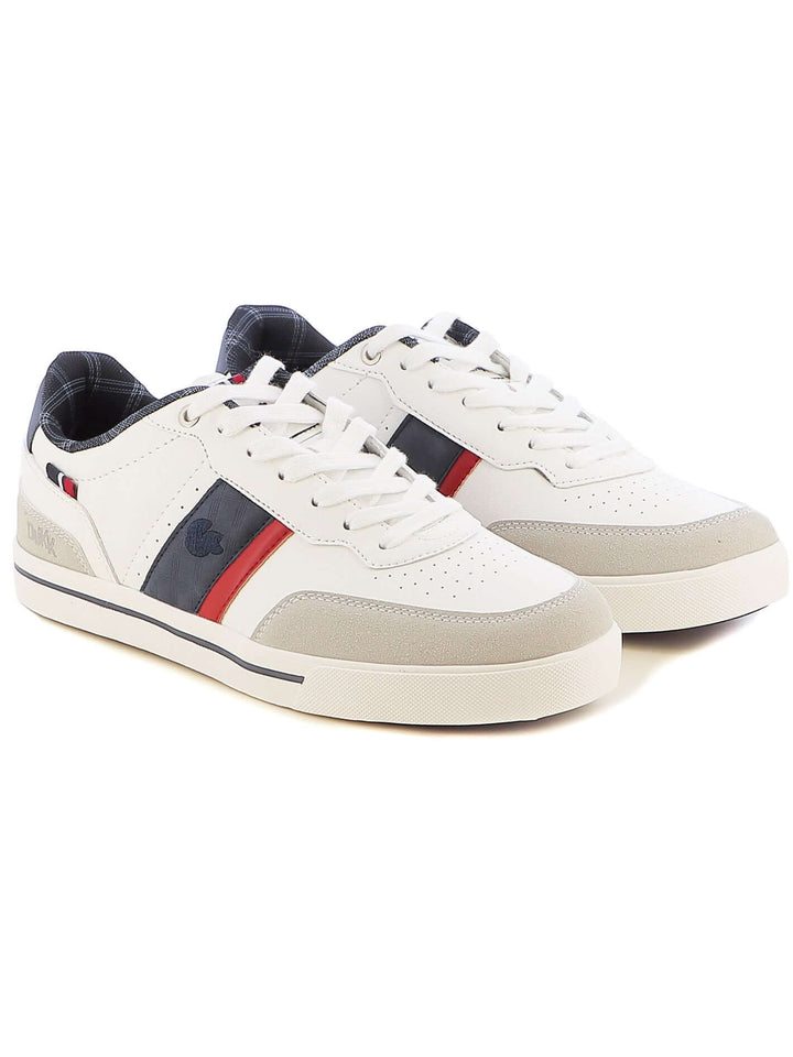 Sneakers stringate uomo DUKK DKM424605 bianco blu | Costa Superstore