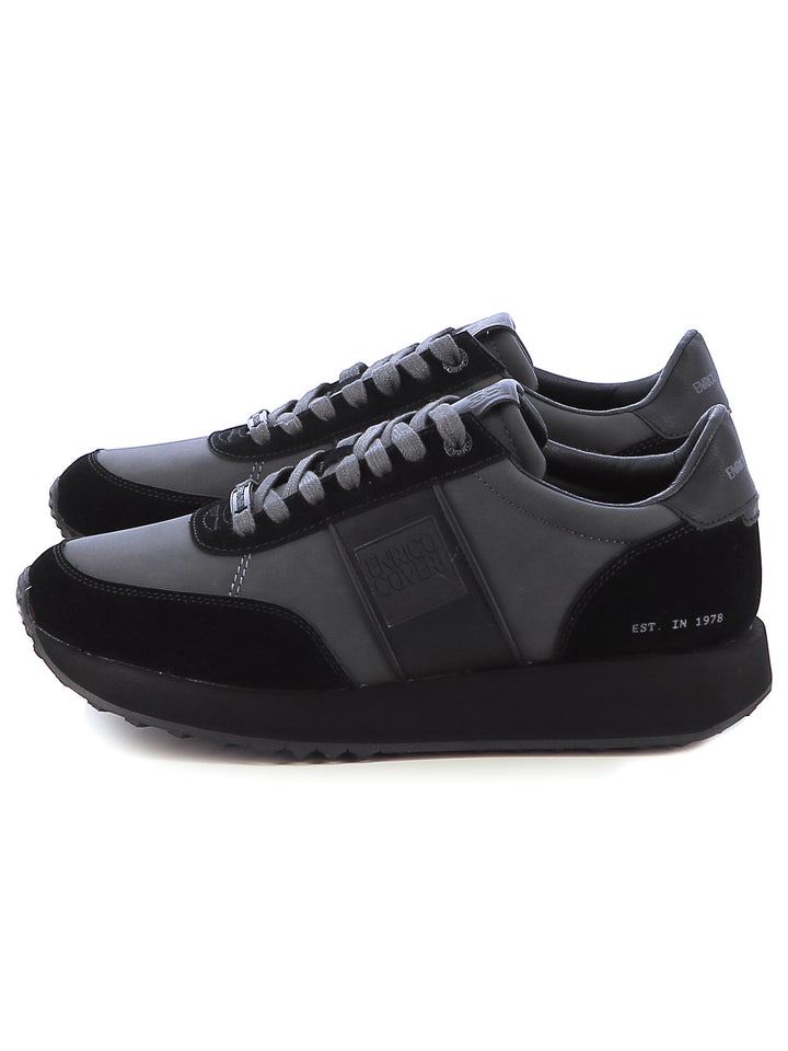 Sneakers stringate uomo ENRICO COVERI ECM423B14 nero | Costa Superstore