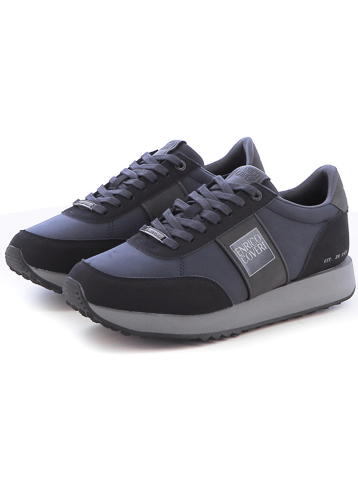 Sneakers stringate uomo ENRICO COVERI ECM423B14 blu | Costa Superstore