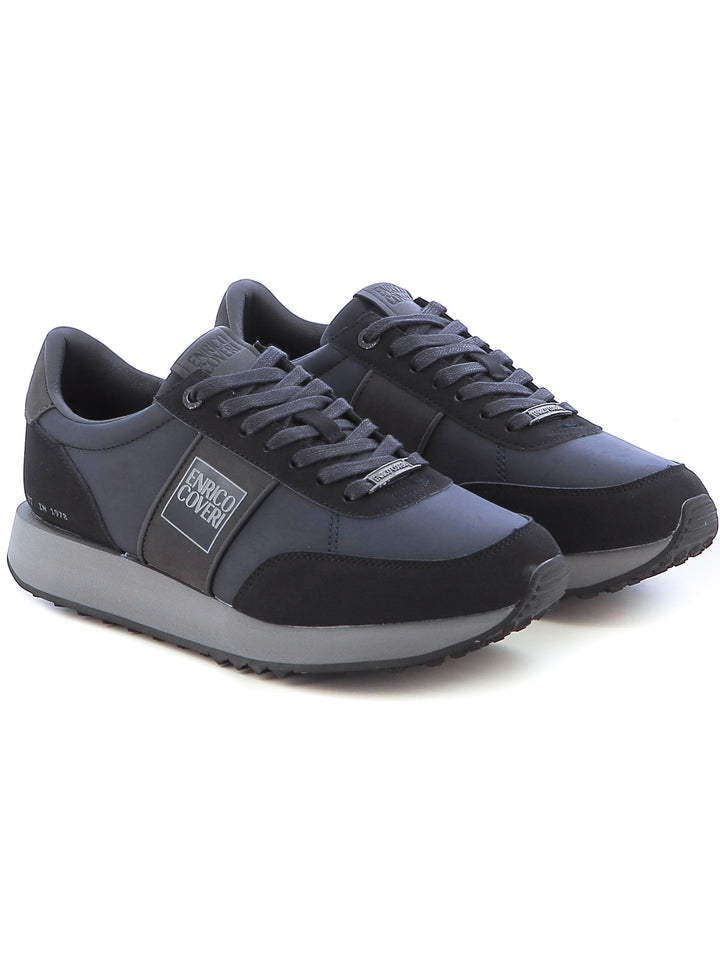 Sneakers stringate uomo ENRICO COVERI ECM423B14 blu | Costa Superstore