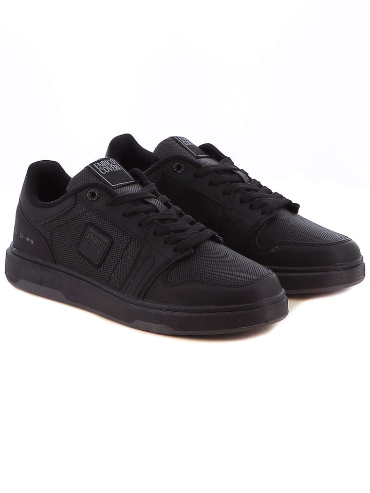 Sneakers stringate uomo ENRICO COVERI ECM424B31 nero | Costa Superstore