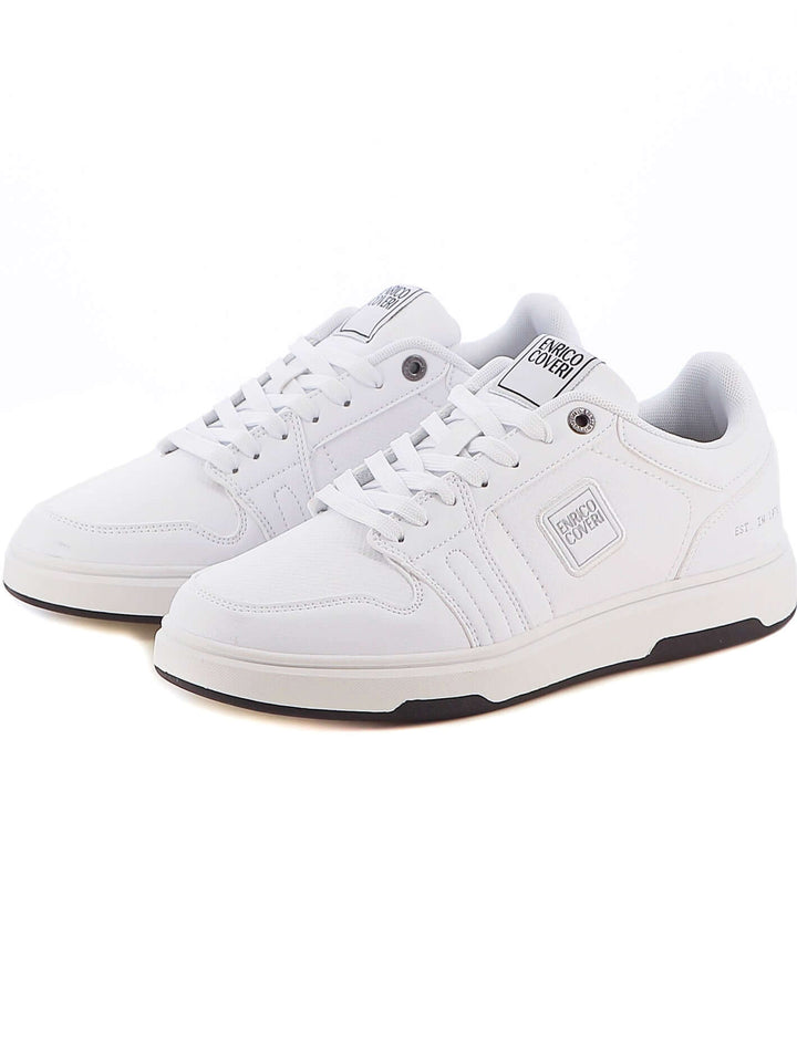 Sneakers stringate uomo ENRICO COVERI ECM424B32 bianco | Costa Superstore