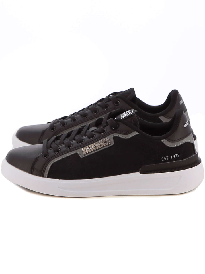 Sneakers stringate uomo ENRICO COVERI ECM424B89 nero | Costa Superstore