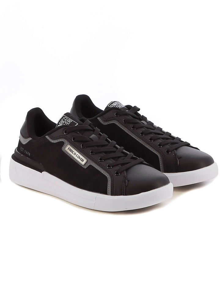 Sneakers stringate uomo ENRICO COVERI ECM424B89 nero | Costa Superstore