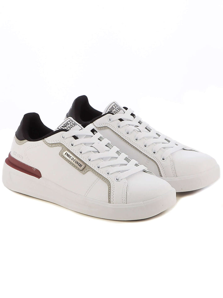 Sneakers stringate uomo ENRICO COVERI ECM424B89 bianco | Costa Superstore