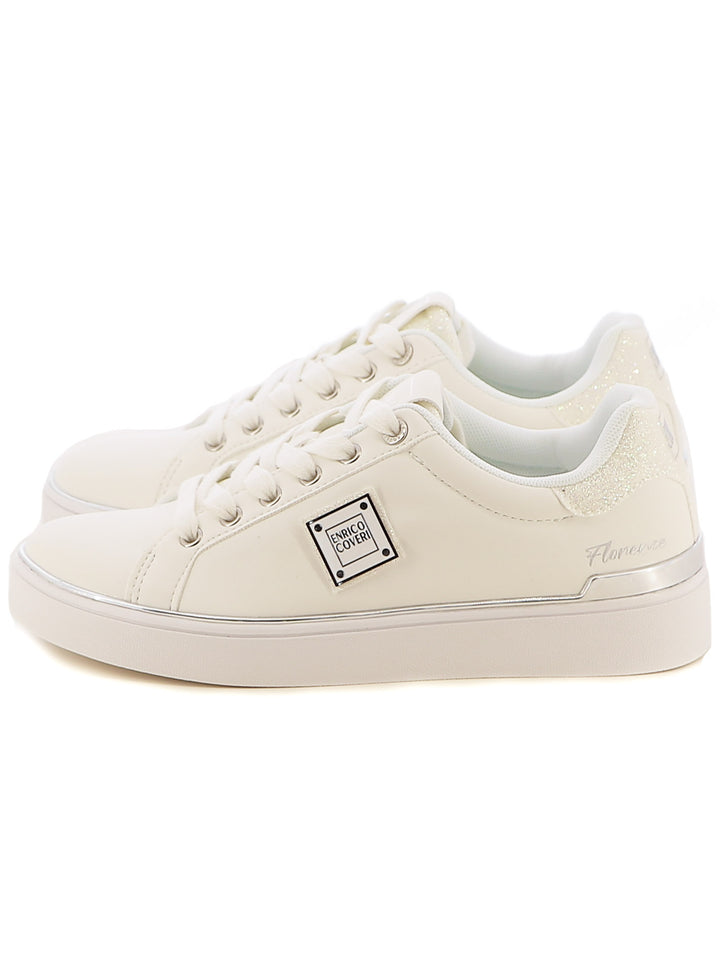 Sneakers stringate donna ENRICO COVERI ECW424B01 bianco | Costa Superstore