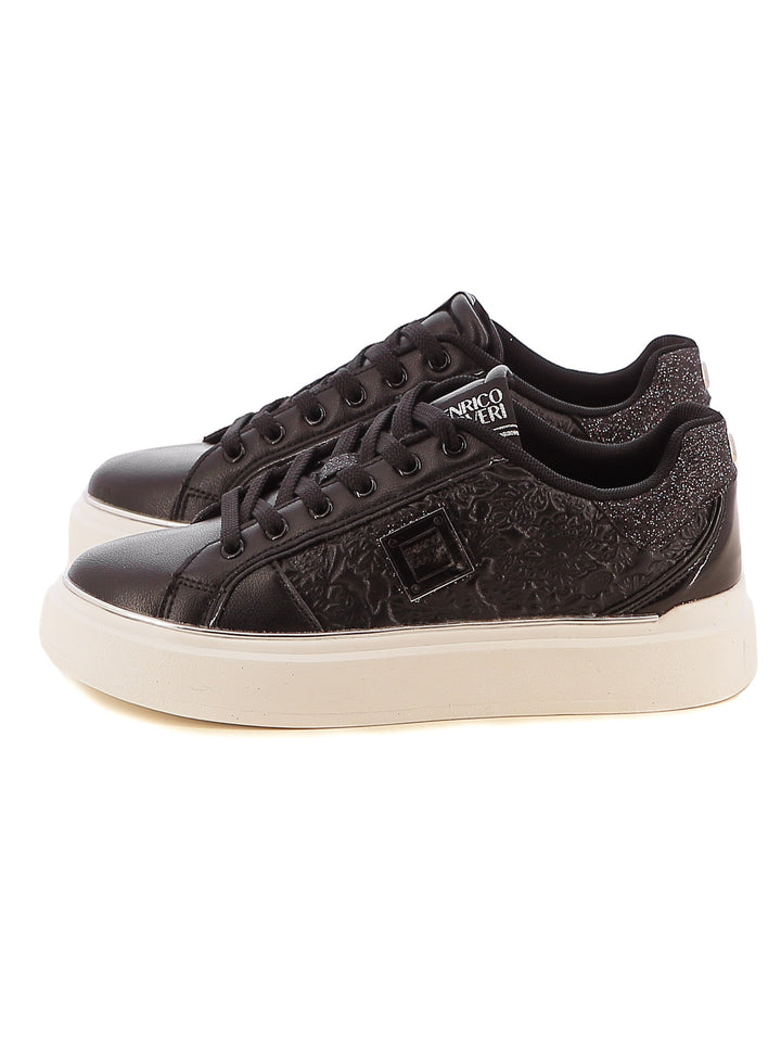 Sneakers stringate donna ENRICO COVERI ECW424B63 nero | Costa Superstore