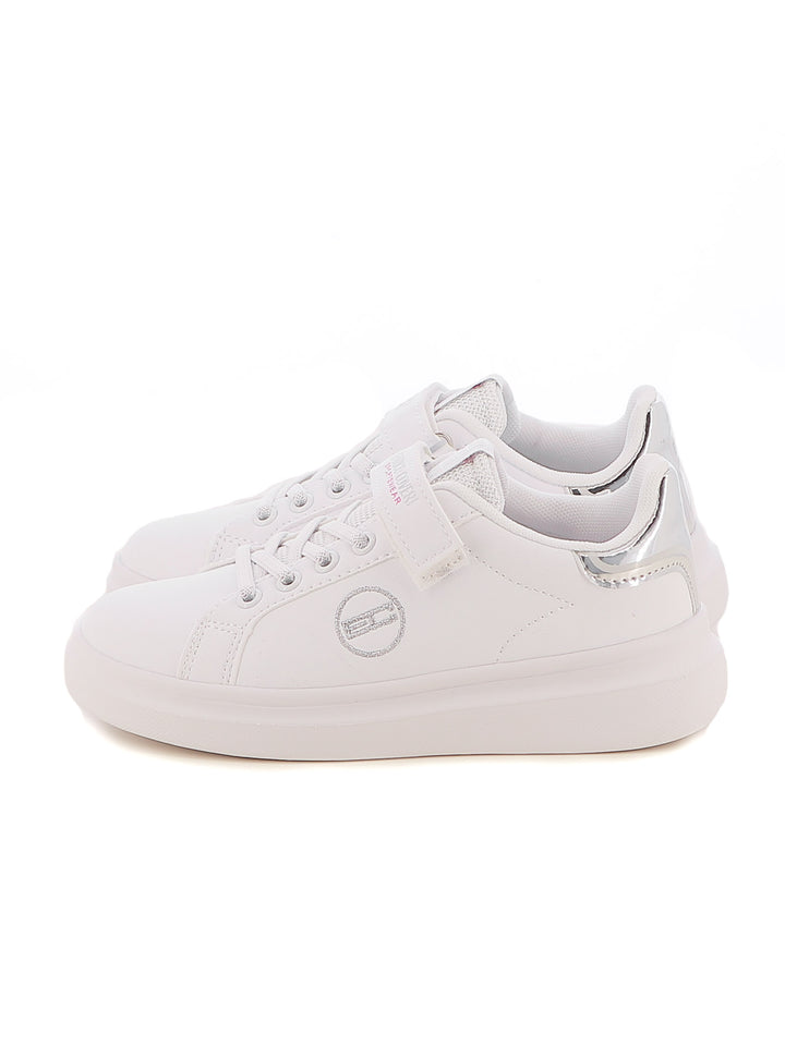 Sneakers con strappi bambina ENRICO COVERI SPORTSWEAR CKG424C26B argento | Costa Superstore