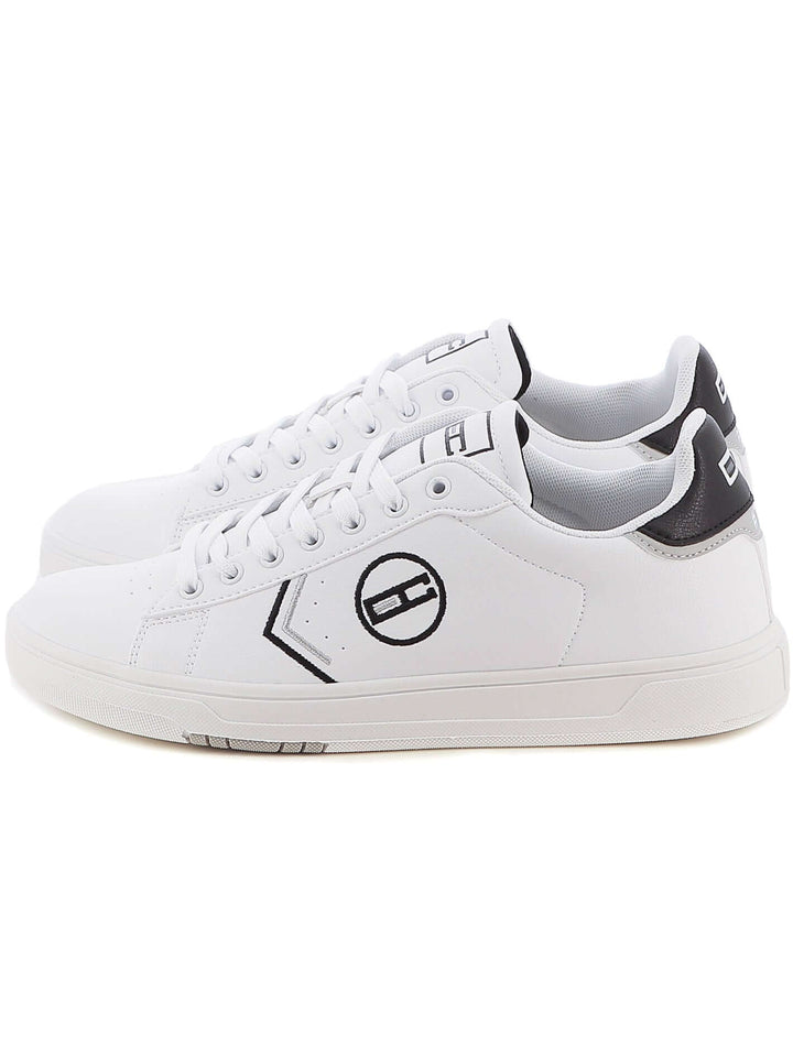 Sneakers stringate uomo ENRICO COVERI SPORTSWEAR ECS424305 bianco nero | Costa Superstore