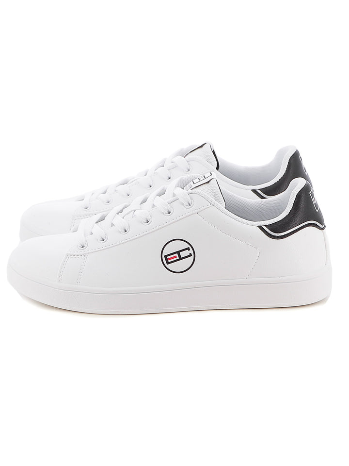 Sneakers stringate uomo ENRICO COVERI SPORTSWEAR ECS424321 bianco nero | Costa Superstore