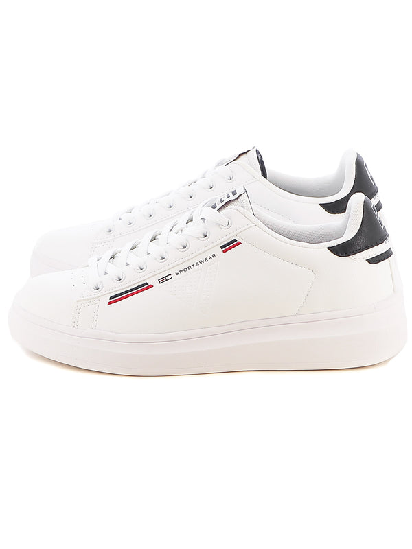 Sneakers stringate uomo ENRICO COVERI SPORTSWEAR ECS428315 bianco blu | Costa Superstore